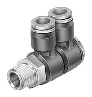 QSLV2-1/8-6 - Pneumatic Fitting, Multiple Distributor, R1/8, 14 bar, 6 mm, PBT (Polybutylene Terephthalate) - FESTO