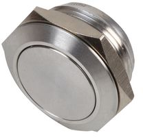 RJS1N1LP-19M-F-BS-68J - Vandal Resistant Switch, RJS1N1LP, 19 mm, SPST, Momentary Spring Return, Round Raised - RJS ELECTRONICS