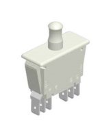 MP004445 - Door Switch, Push Pull, DPDT, On-On-(On), White - MULTICOMP PRO
