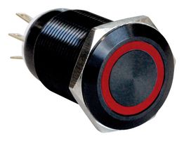 MPI005RTELARD12 - Vandal Resistant Switch, MPI005, 19 mm, SPDT, Latching, Round - BULGIN LIMITED