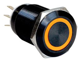 MPI005RTELAAM12 - Vandal Resistant Switch, MPI005, 19 mm, SPDT, Latching, Round - BULGIN LIMITED