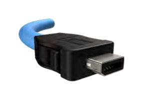 ND9ACC2E0A - Ethernet Cable, Cat6a, IX Type A Plug to RJ45 Plug, 5 m, 16.4 ft - AMPHENOL COMMUNICATIONS SOLUTIONS