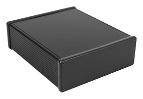 1455U2201BK - Metal Enclosure, Multipurpose, Extruded Aluminium, 66 mm, 220 mm, 191 mm - HAMMOND
