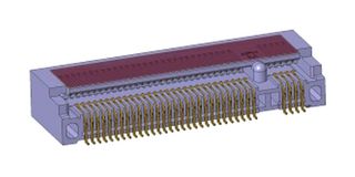 MDT850M01501 - Card Edge Connector, PCIe, Dual Side, 67 Contacts, Surface Mount, Right Angle, Solder - AMPHENOL COMMUNICATIONS SOLUTIONS