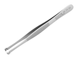 92 11 03 - Tweezers, Positioning, Curve, Flat, 122 mm, Stainless Steel - KNIPEX
