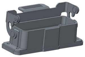 T1509161000-000 - Heavy Duty Connector, Base, Bulkhead Mount, Aluminium Alloy Body, 1 Lever - TE CONNECTIVITY