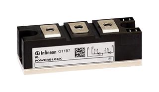 TT162N16KOFHPSA2 - Thyristor Diode Module, Series Connected - SCR / Diode, 1.6kV, 5.2kA - INFINEON