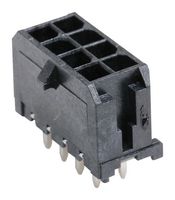 43045-0829 - Pin Header, Power, 3 mm, 2 Rows, 8 Contacts, Through Hole Straight, Micro-Fit 3.0 43045 Series - MOLEX