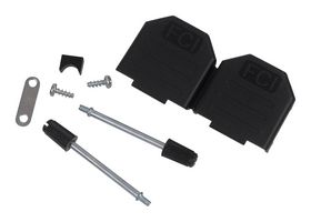 L17DPPK15JS - D Sub Backshell, DA, 180°, Thermoplastic Body - AMPHENOL COMMUNICATIONS SOLUTIONS