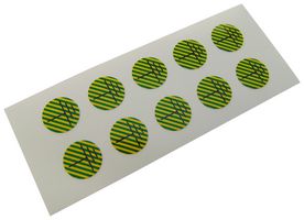 LKZ12B4 - Label, Self Adhesive, 12.5 mm, Vinyl, Earth Ground (Symbol) - TE CONNECTIVITY