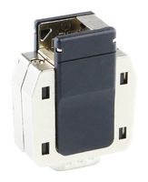 213032-1002 - D Sub Backshell, Black, 213032 Series, DE, 180°, Zinc Body - MOLEX