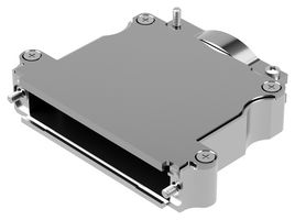 D37000ANE0/AA - D Sub Backshell, D Series, DC, 180°, Aluminium Body - POSITRONIC