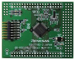 QB-R5F100LE-TB - CPU Board, R5F100LEAFB, 16 bit, RL78 Family, RL78/G13 - RENESAS