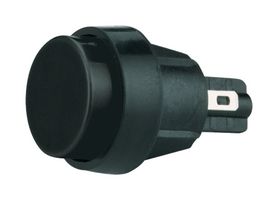 5000.0104 - Pushbutton Switch, 5000 Series, 16 mm, SPST-NO, Round, Black - MARQUARDT