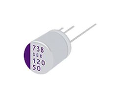 50SEK68M - Polymer Aluminium Electrolytic Capacitor, 68 µF, 50 V, Radial Leaded, 0.025 ohm - PANASONIC