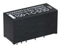 101-1-C-5/3D - Reed Relay, SPDT, 5 V, 101 Series, Through Hole, 1.6 kohm, 250 mA - PICKERING