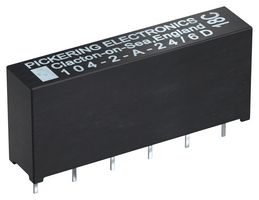 104-2-A-12/2D - Reed Relay, DPST-NO, 12 V, 104 Series, Through Hole, 750 ohm, 1 A - PICKERING