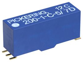 200-1-C-5/3D - Reed Relay, SPDT, 5 V, 200 Series, Surface Mount, 500 ohm, 250 mA - PICKERING