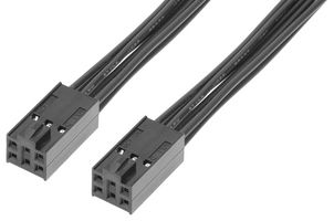219658-1064 - Cable Assembly, C-Grid III Receptacle to C-Grid III Receptacle, 6 Ways, 2.54 mm, 2 Row, 600 mm - MOLEX