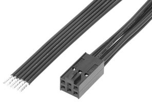 219659-1062 - Cable Assembly, C-Grid III Receptacle to Free End, 6 Ways, 2.54 mm, 2 Row, 150 mm, 5.9 " - MOLEX