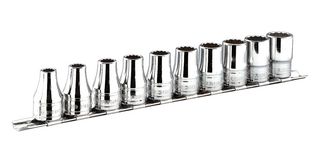 R.40E - Socket Set, 13 x 1/4" Metric, 6 Point, 3.2/4/5/5.5/6/7/8/9/10/11 /12/13/14mm R Sockets - FACOM