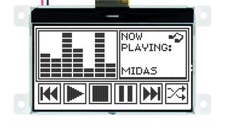 MCCOG128064C6WD-FPTLW - Graphic LCD, 128 x 64, Black on White, 3V, Parallel, English, Japanese, Transflective - MIDAS