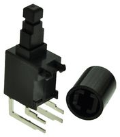 PB400EEQR1BLK - Pushbutton Switch, PB400 Series, DPST, Off-On, Round, Black - E-SWITCH
