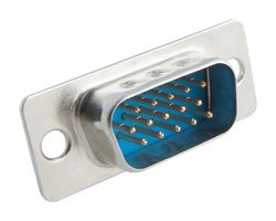 SDH15P - D Sub Connector, Standard, Plug, 15 Contacts, DA, Solder Cup - L-COM