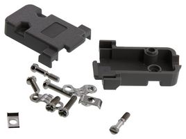 SDC9G. - D Sub Backshell, DE, 180°, Plastic Body - L-COM