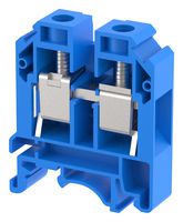 KUT16/BLUE - DIN Rail Mount Terminal Block, Feed Thru, 2 Ways, 12 AWG, 3 AWG, 16 mm², Screw, 76 A - ELKAY