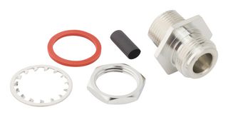 082-6739 - RF / Coaxial Connector, N Coaxial, Straight Bulkhead Jack, Solder, 50 ohm - AMPHENOL RF