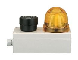 97510903. - Surface Housing, Signal Indicator, 2 Fold, Polycarbonate/ABS, Grey, IP65, 186 x 78 x 55 mm - WERMA