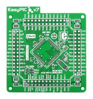 MIKROE-1289 - PCB, Empty MCU Card, 100 Pin, TQFP, 3.3 V, EasyPIC Fusion v7 Series - MIKROELEKTRONIKA