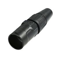 RE8MY-1-B - Modular Connector, Black, 1 x 1 (Single), Cable Mount - REAN