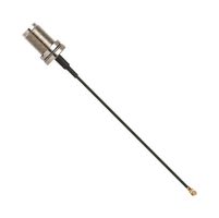 CAB.6009 - RF / Coaxial Cable Assembly, TNC Jack to U.FL Jack, 1.37mm, 50 ohm, 3.9 ", 100 mm, Black - TAOGLAS