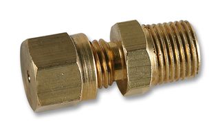 FC-002 - Compression Gland, 1/8" BSPT Tapered Thread, Brass, 3 mm Probes - LABFACILITY