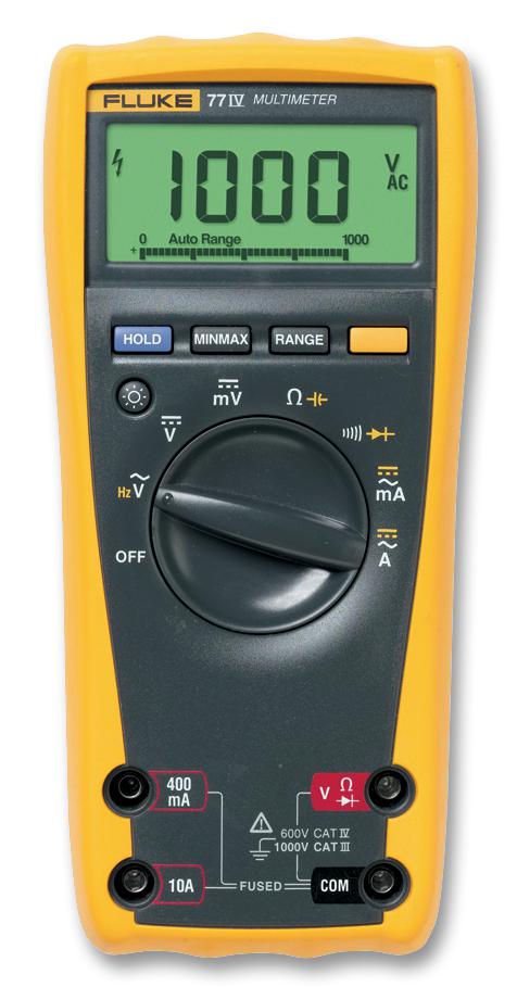 FLUKE 77-4/EUR MULTIMETER, DIGITAL, HAND HELD, 6000 FLUKE