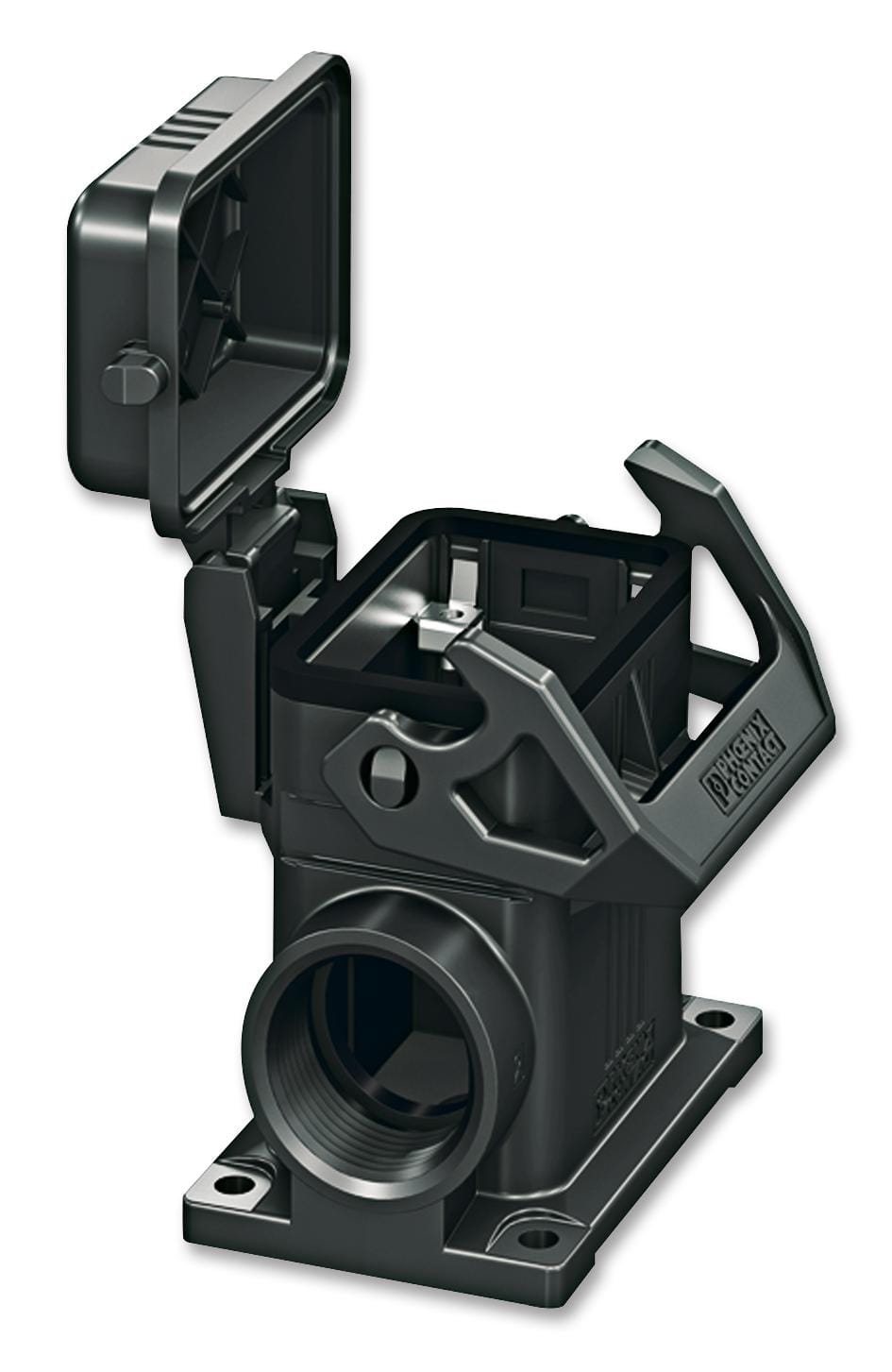 PHOENIX CONTACT Connector Backshells HC-EVO-B06-SHWSC-2SSM32-PLRBK HOUSING, W/ COVER, B6, 1 LEVER, PLASTIC PHOENIX CONTACT 2309597 HC-EVO-B06-SHWSC-2SSM32-PLRBK