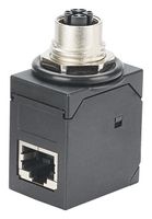 ICAM12X90RJS M12 Conn-RJ45 Jack R/A Adapter, Cat 6a PANDUIT