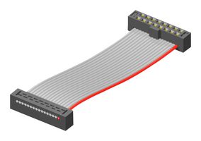 TCSD-25-D-02.00-01-F-N . Cable ASSY, IDC Rcpt-Rcpt, 50P, 50.8mm Samtec