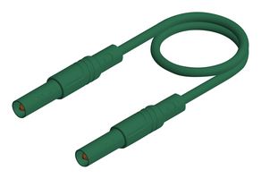934074104 TEST LEAD, 4MM BANANA PLUG, GREEN, 1M HIRSCHMANN TEST AND MEASUREMENT