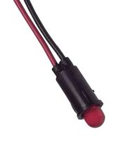 5100H1FL Panel Indicator, Red, 12V, 6.35mm VCC (Visual Communications Company)