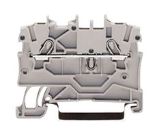 2000-1207 Terminal Block, DIN Rail, 2Pos, 10AWG Wago