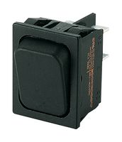 01834.1102-00 Rocker Switch, DPDT, 10A, 250VAC, Black MARQUARDT