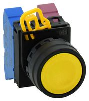 YW1B-M1Y Actuator, Pushbutton Switch, Plastic/Yel Idec