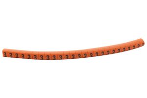 901-11053 Cable Marker, Pre Printed, Pvc, Orange HELLERMANNTYTON