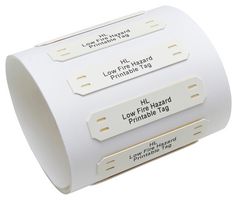 HL253WE1TS033B Cable Marker, Po, 52mm X 25.3mm, White Raychem - Te Connectivity