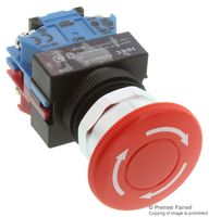 AVW411-R SWITCH, EMERGENCY STOP, 1NO/1NC, 600VAC IDEC