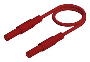 934174101 Test Lead, 4mm Banana Plug, Red, 1m Hirschmann Test And Measurement