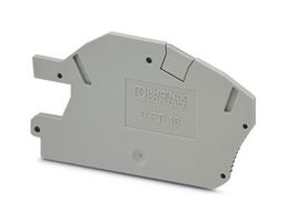 D-PTI 16/S End Cover, DIN Rail Terminal Block, Grey Phoenix Contact